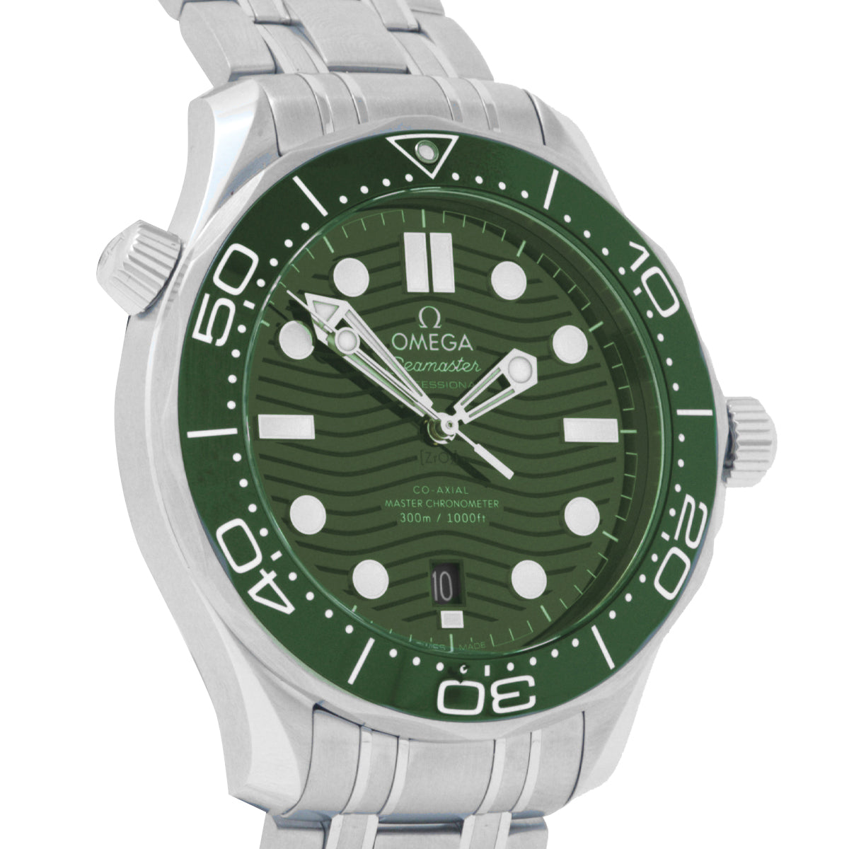 Seamaster Co-Axial 300M 21030422010001 Green Dial, Bracelet