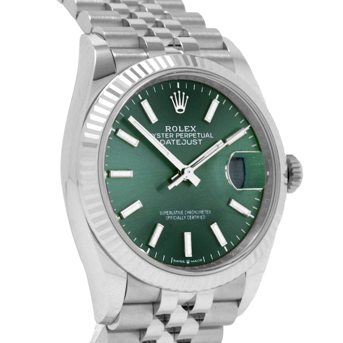 Datejust 36 126234 Mint Green Index Jubilee