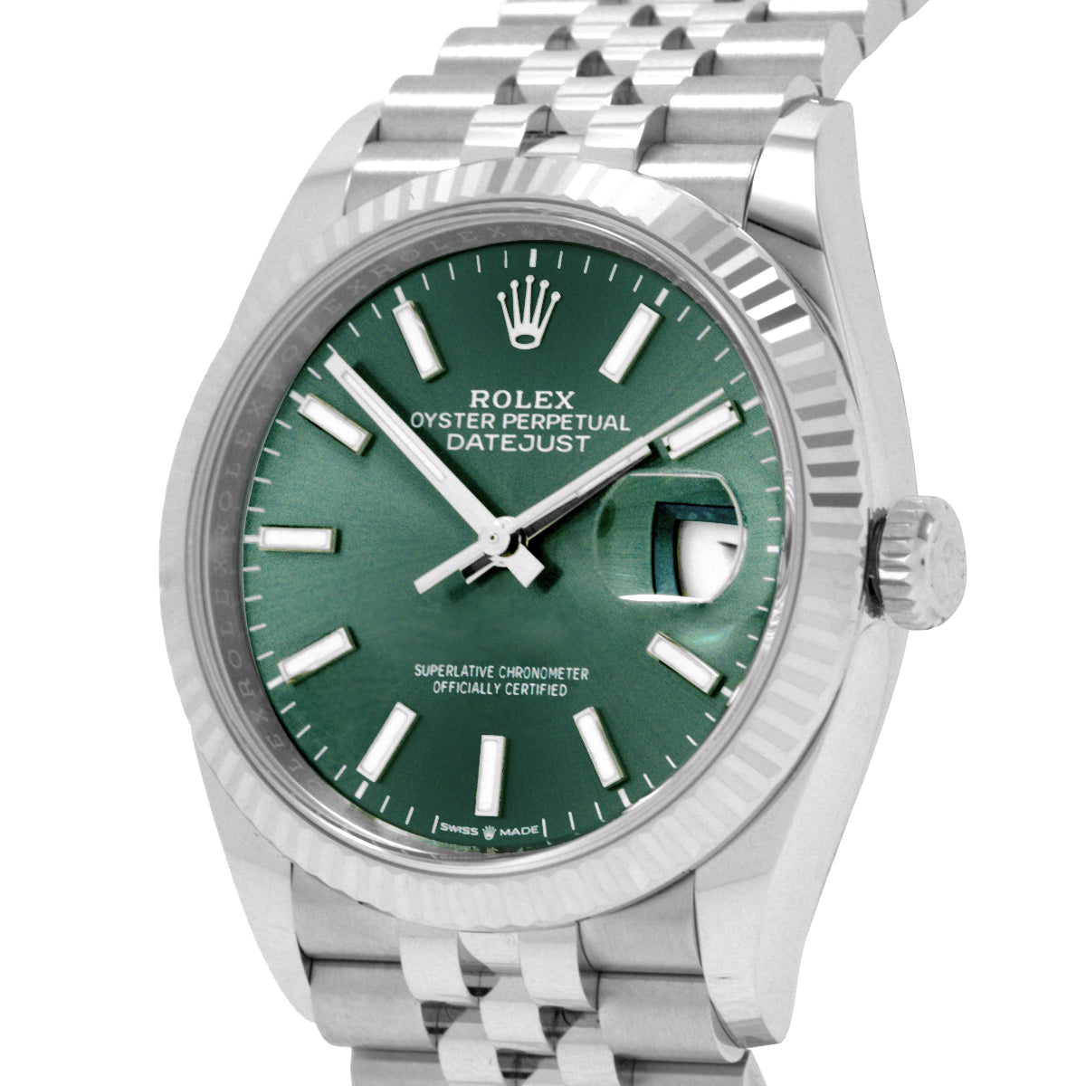 Datejust 36 126234 Mint Green Index Jubilee