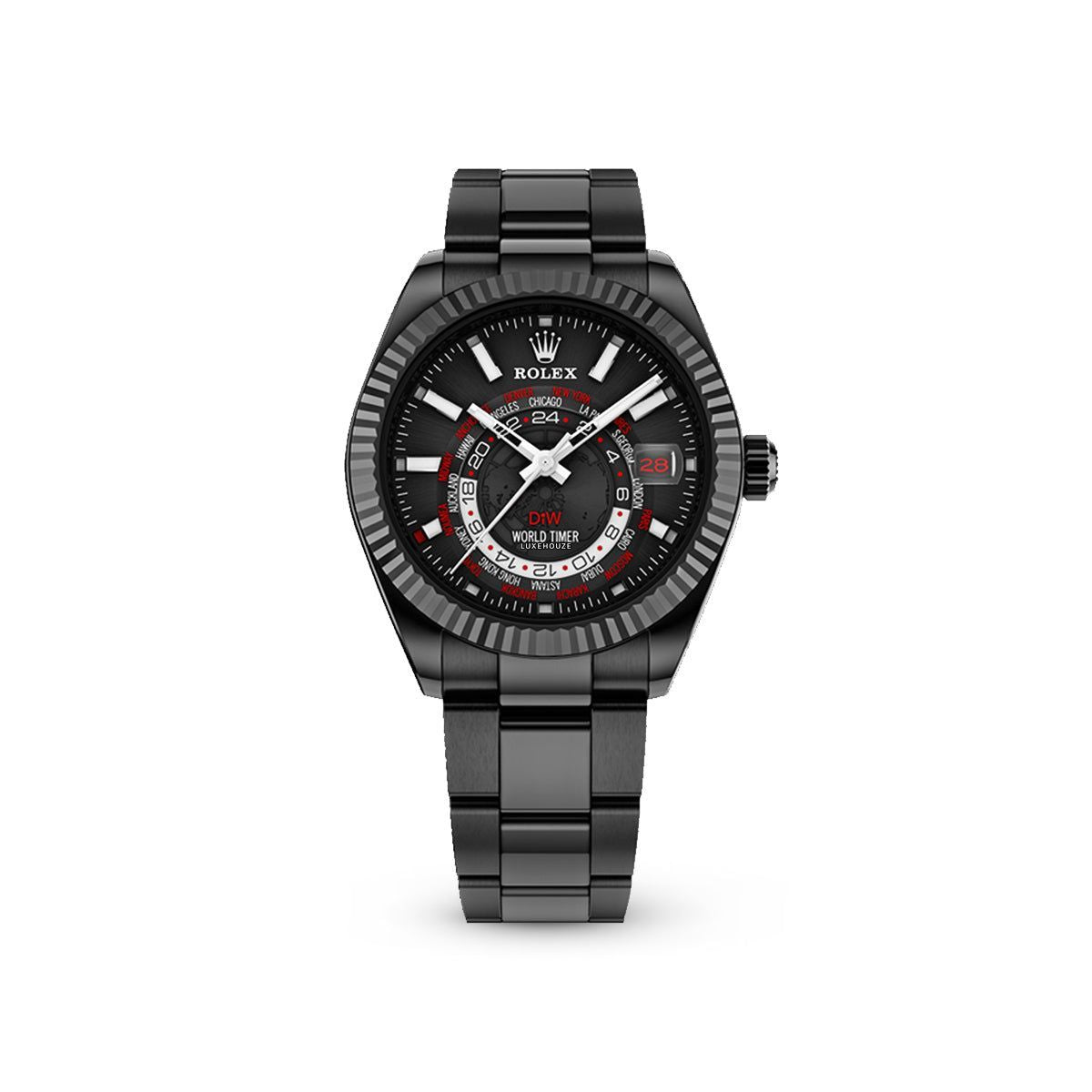 World Timer Black DLC Red