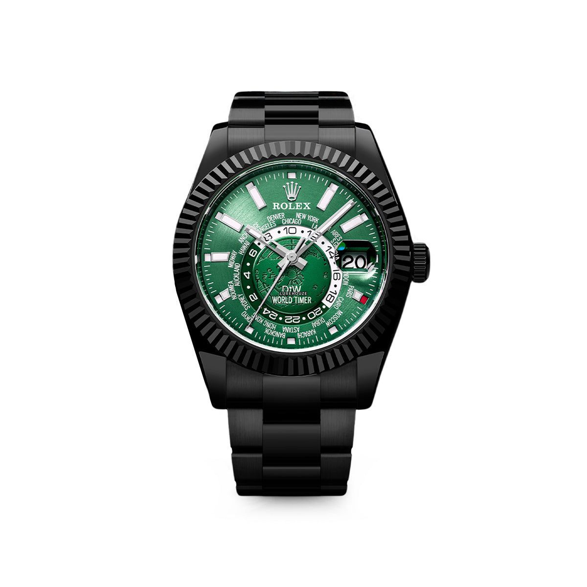 World Timer Black DLC Green
