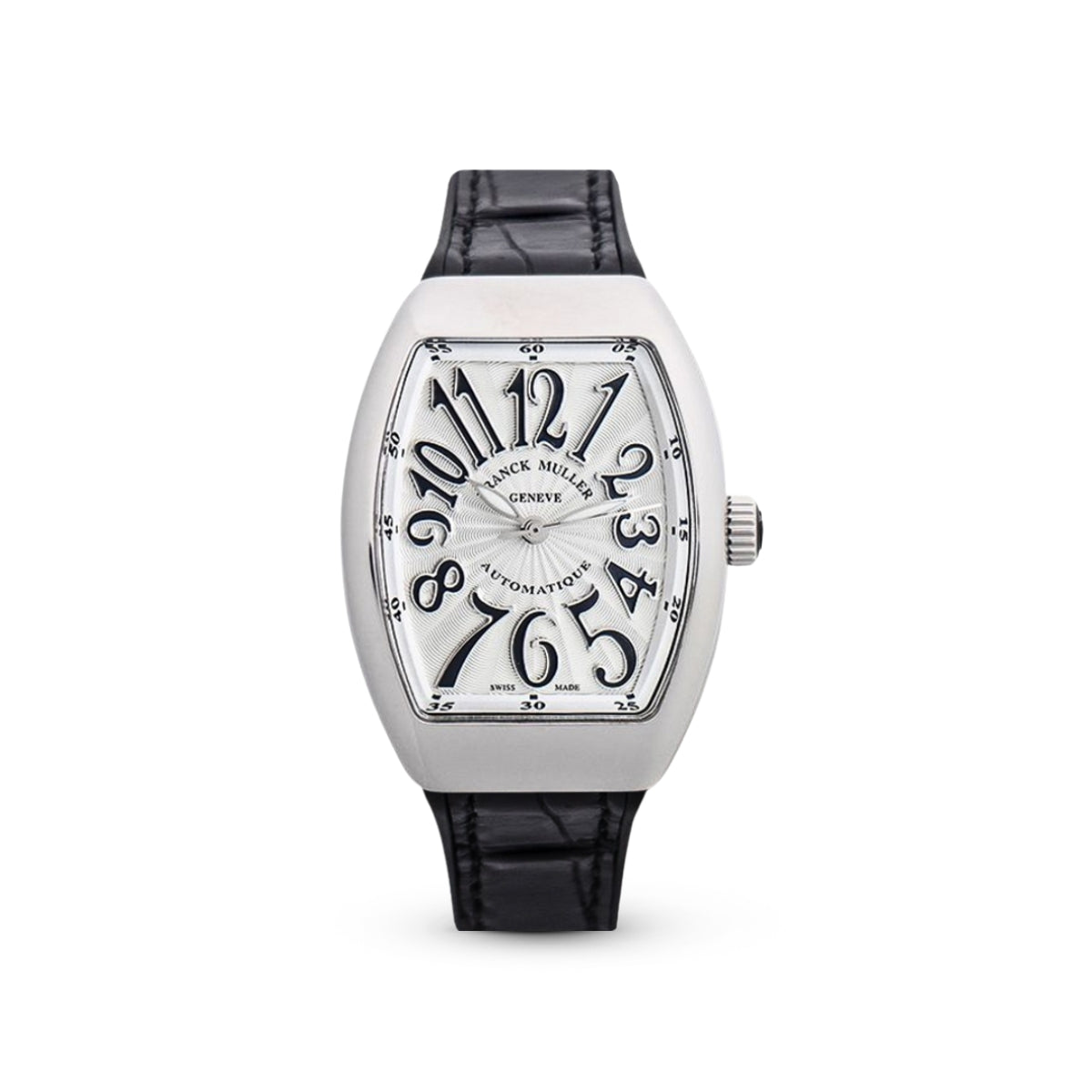 Vanguard V 32 SC AT FO AC.NR (BLC.NR AC) (White Dial, Black Numbers)