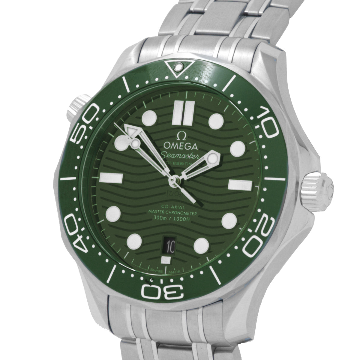 Seamaster Diver 300M 21030422010001 Green Dial, Bracelet