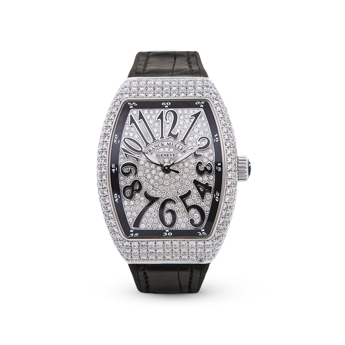 Vanguard V 32 SC AT FO AC.NR (NR.NR AC) (Black Dial, Black Numbers, Full Aftersetting)-Franck Muller
