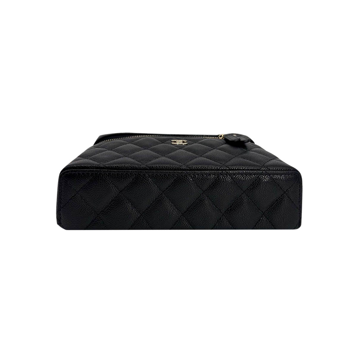 Chanel Vanity Top Handle Slingbag in Black Gold Hardware