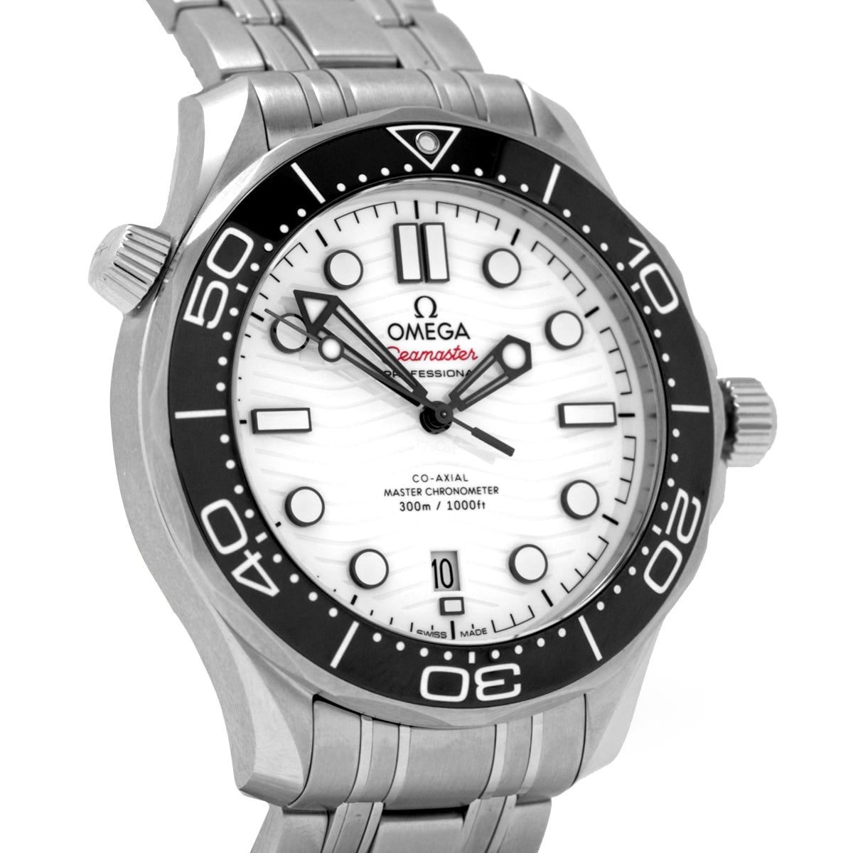 Seamaster Diver 300M 21030422004001 White Dial, Bracelet