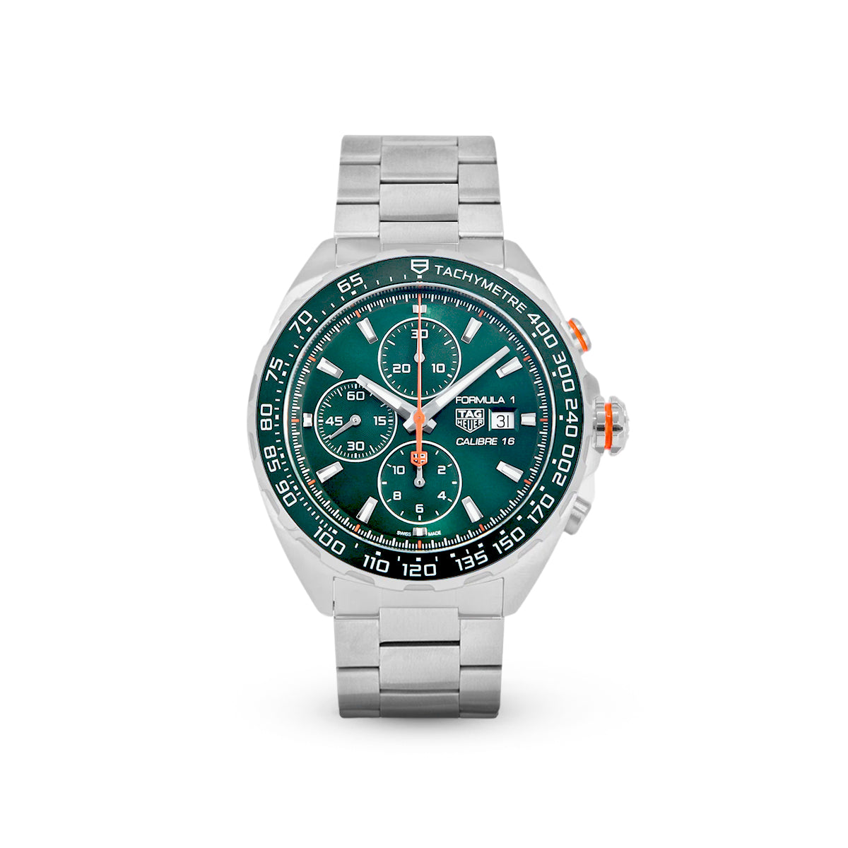 Calibre 16 Tag Heuer Formula Green Edition Jam Tangan Tag