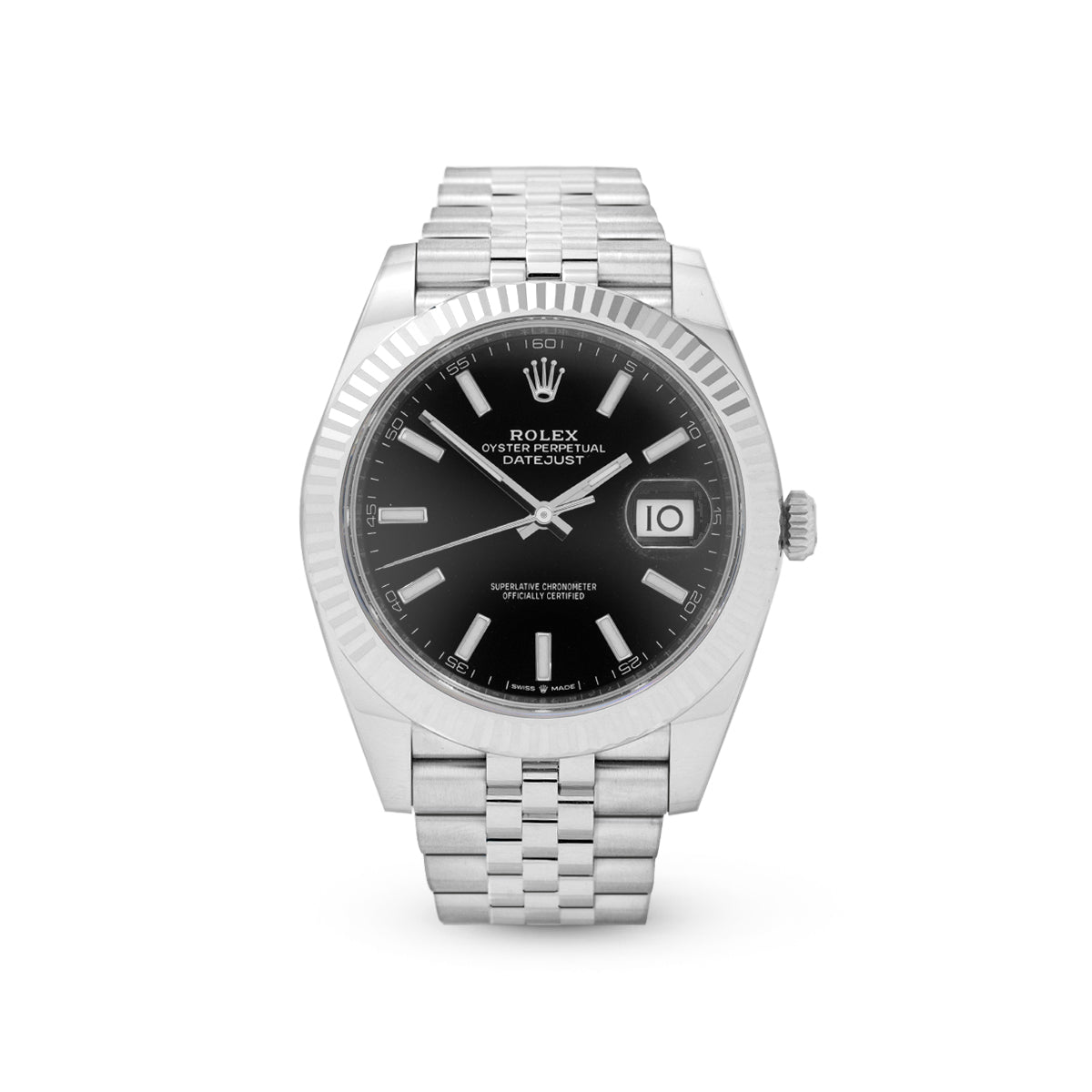 Datejust 41 126334 Black Index Jubilee
