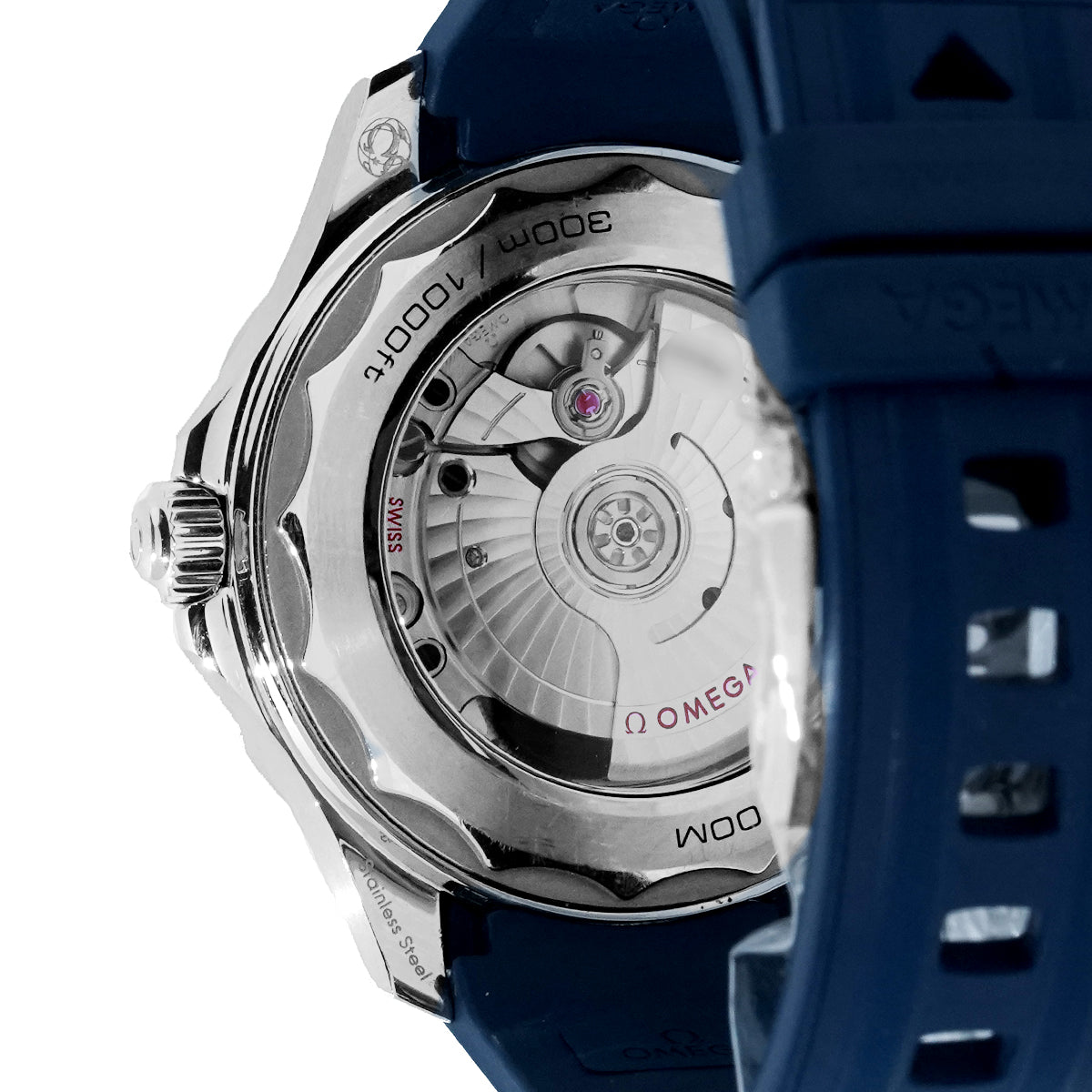 Seamaster Co-Axial 300M 21032422003001 Blue Dial, Rubber Strap