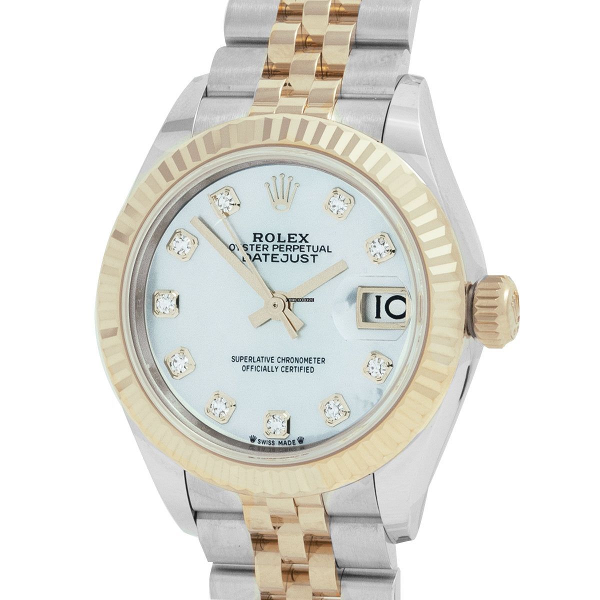 Lady Datejust 28 279173NG White MOP Jubilee