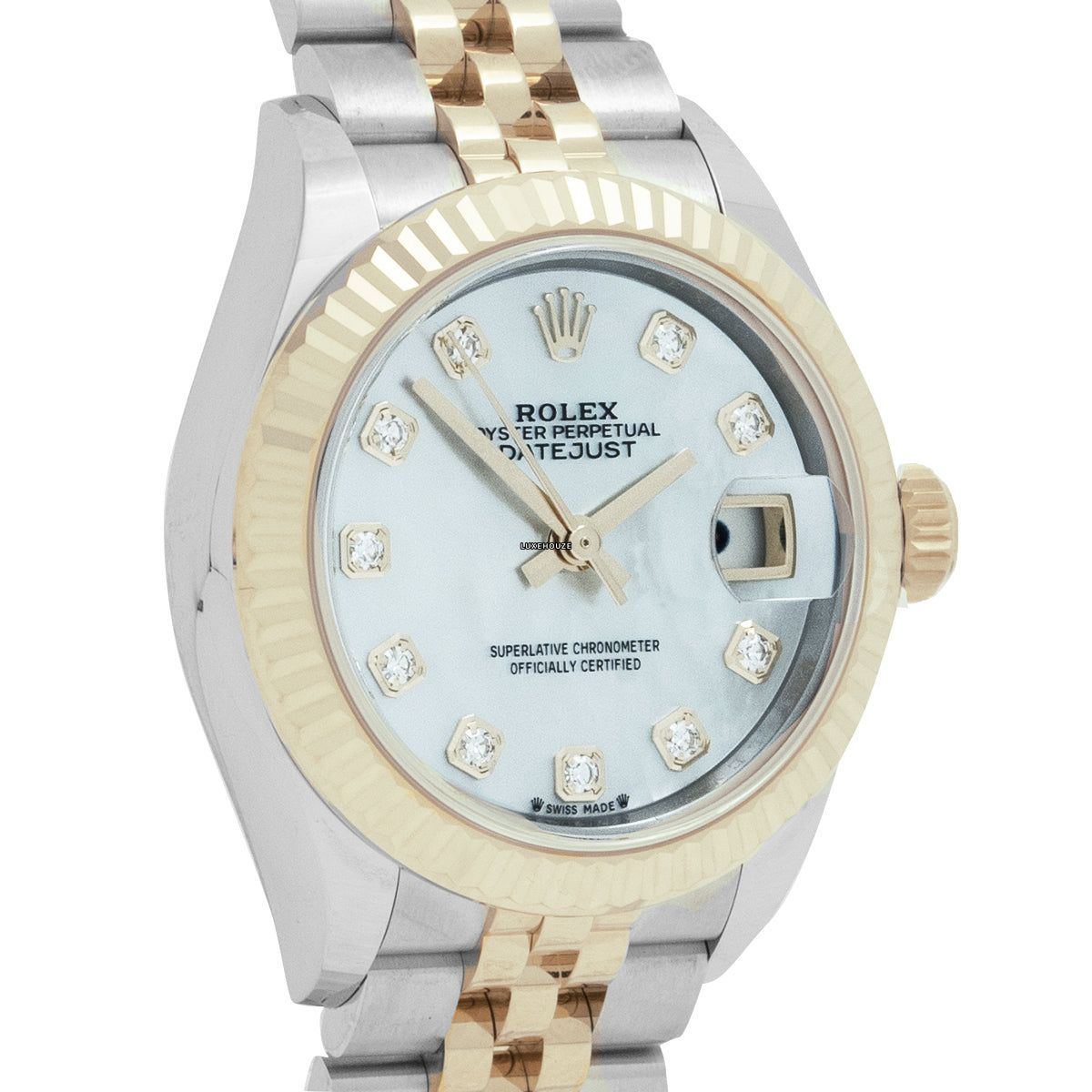 Lady Datejust 28 279173NG White MOP Jubilee