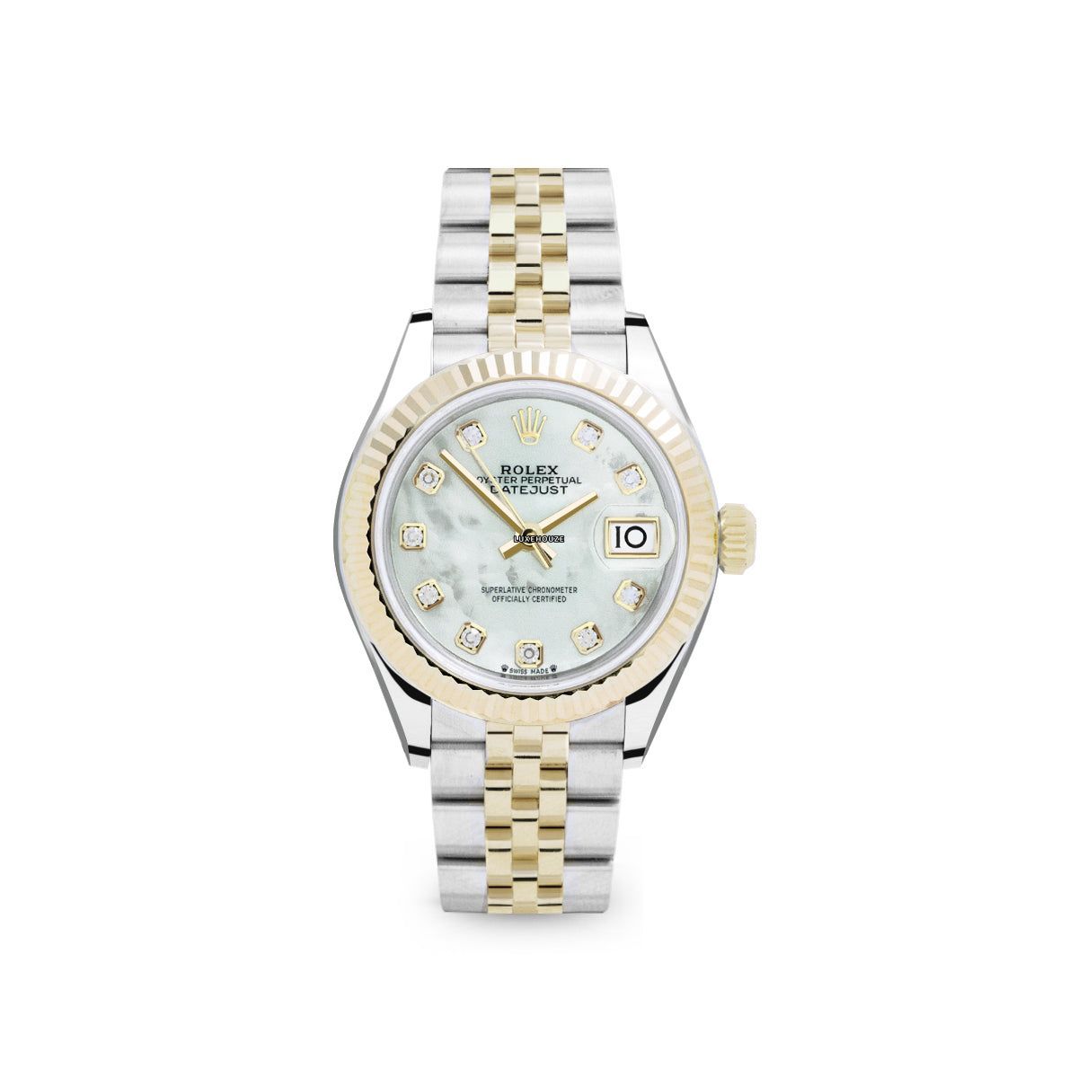 Lady Datejust 28 279173NG White MOP Jubilee