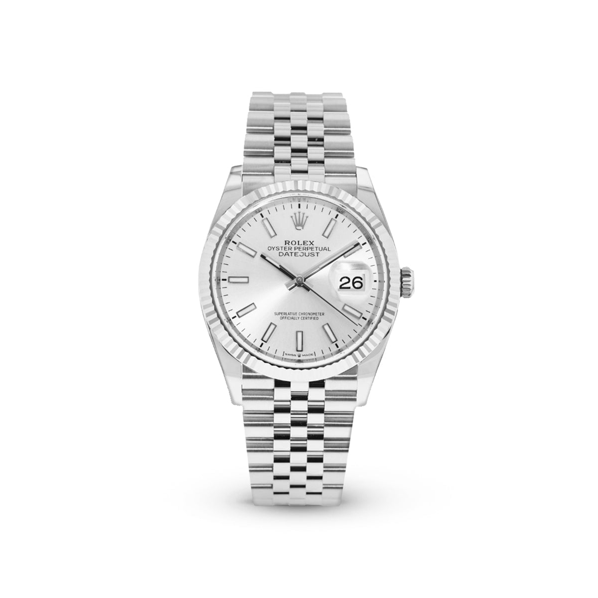 Datejust 36 126234 Silver Index Jubilee-Rolex