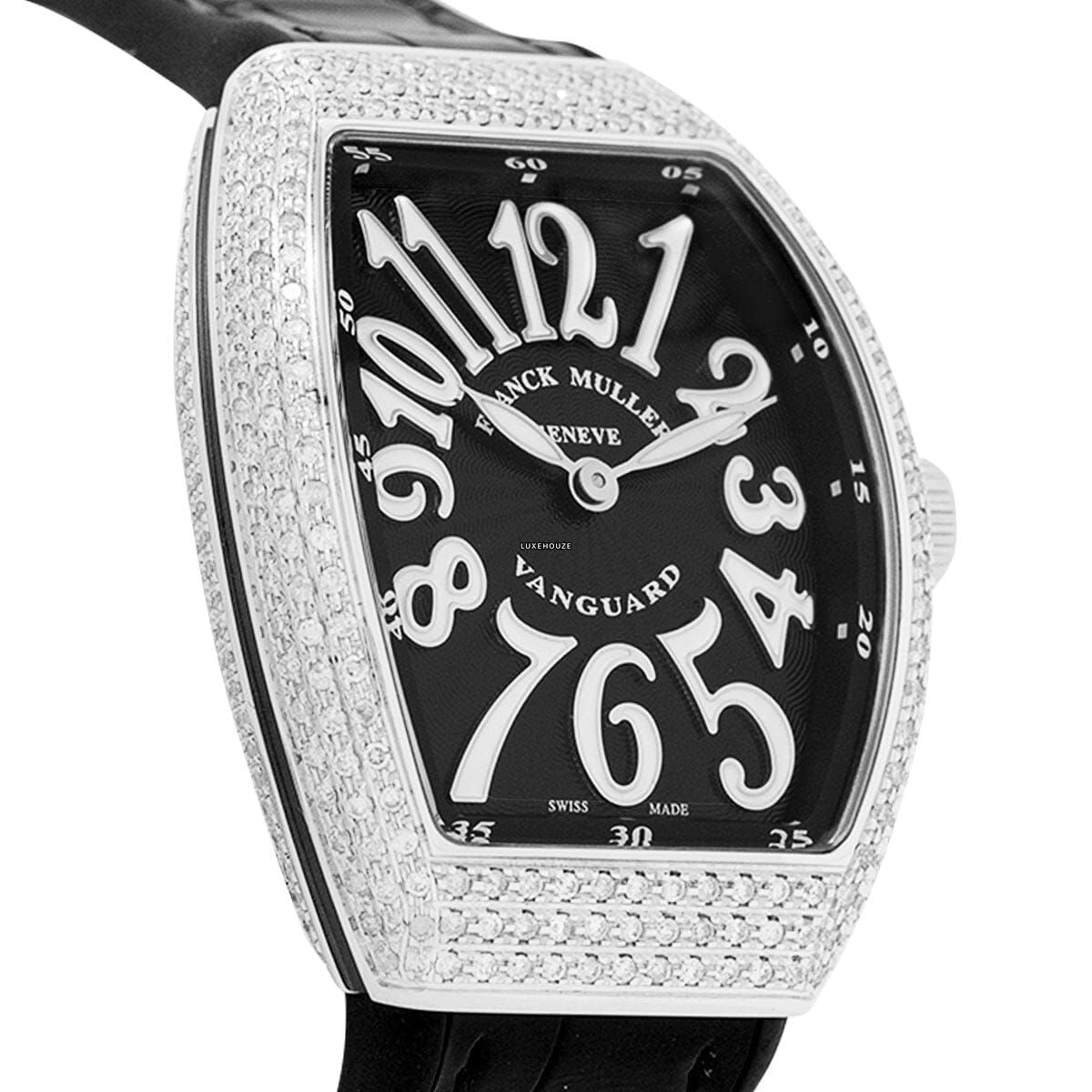 Vanguard V 32 QZ AC.NR (NR.BLC AC) (Black Dial, White Numbers, Medium Aftersetting)