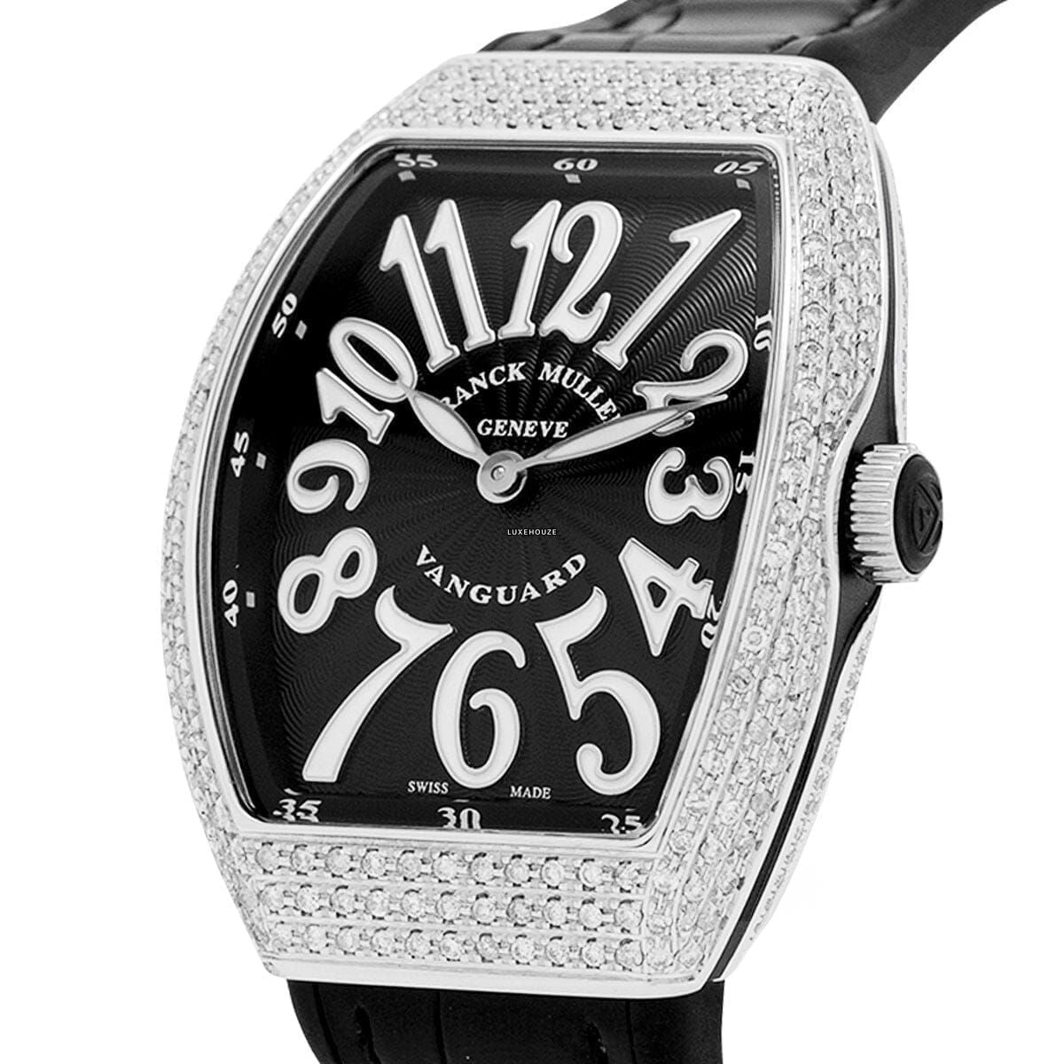 Vanguard V 32 QZ AC.NR (NR.BLC AC) (Black Dial, White Numbers, Medium Aftersetting)