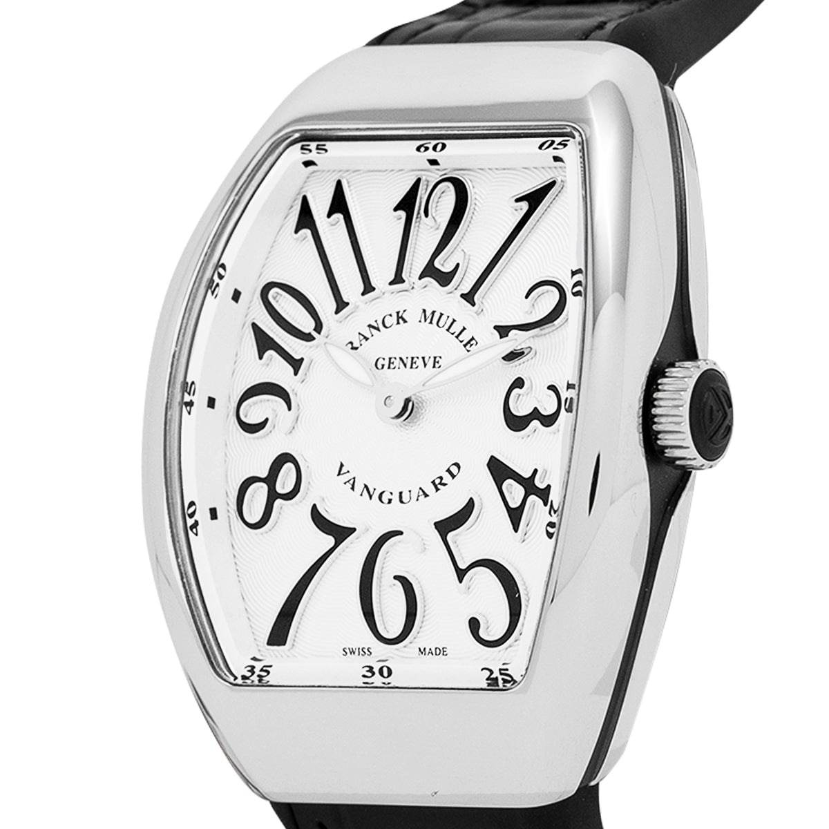 Vanguard V 32 QZ AC.NR (BLC.NR AC) (White Dial, Black Numbers)