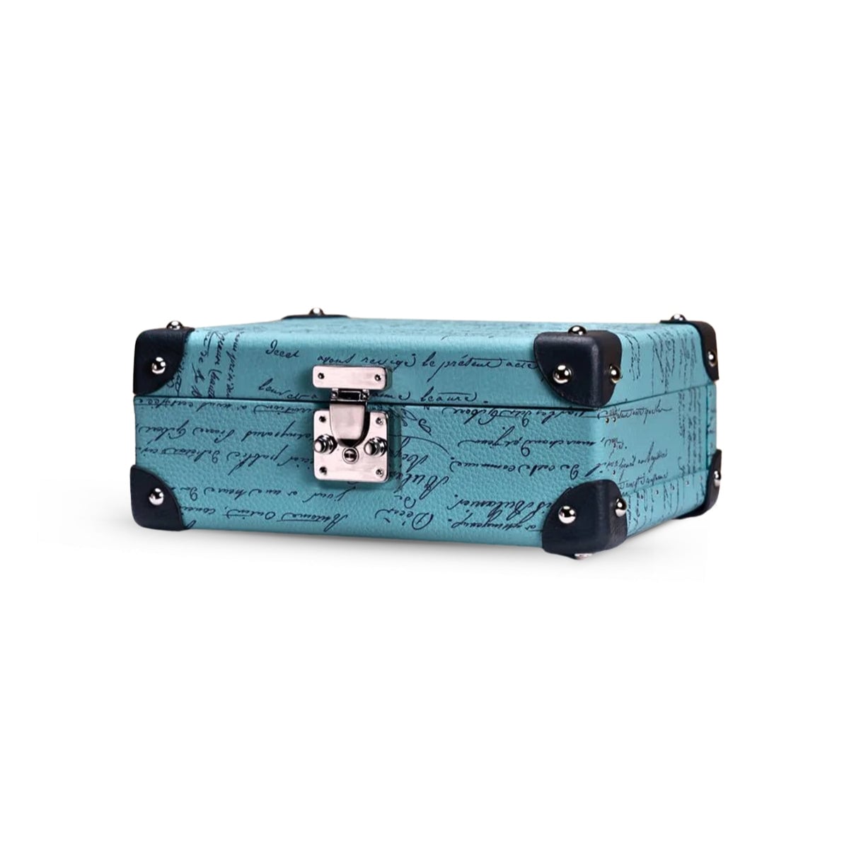 Maya - Parchment Togo Tiffany Blue - Size 6-Bosphorus