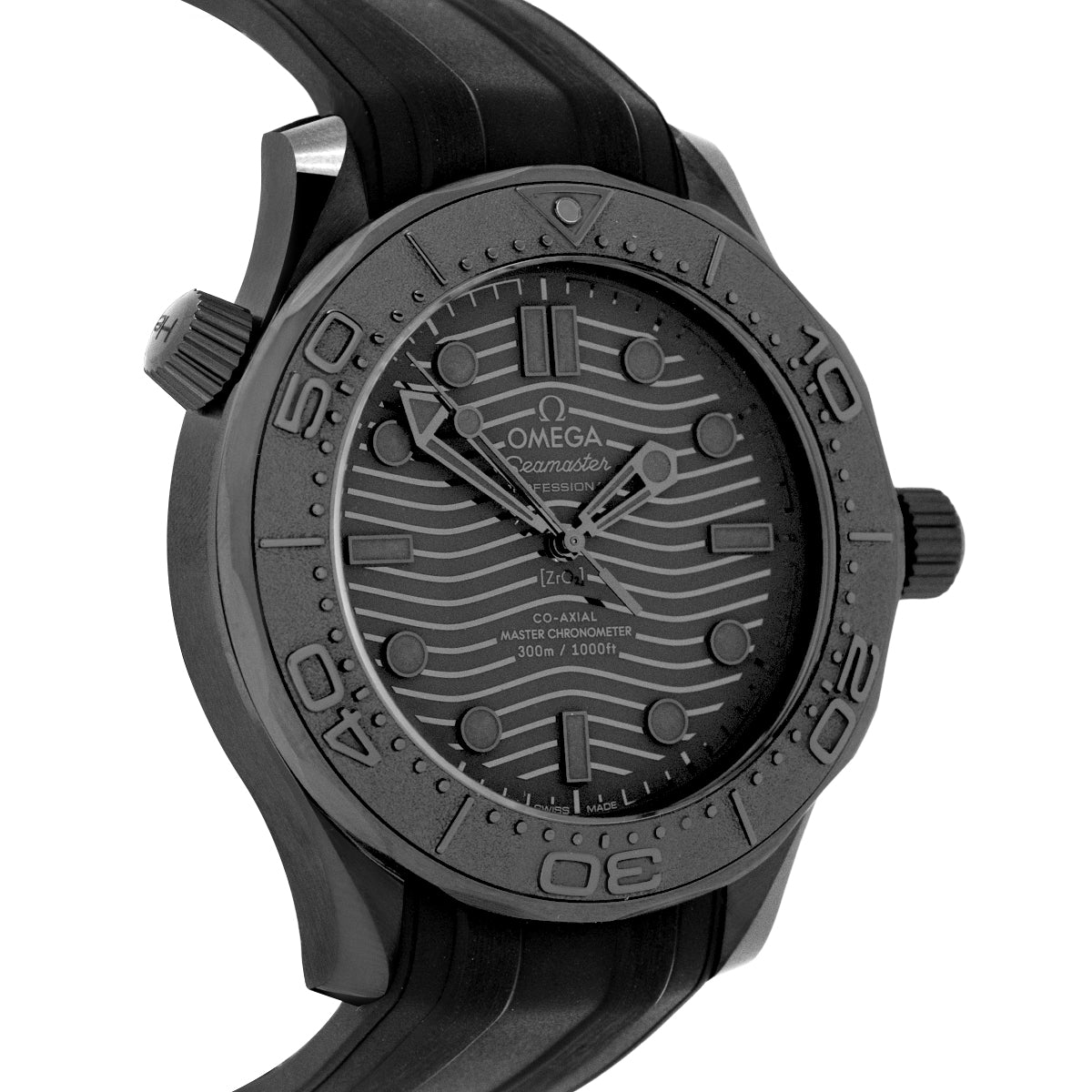 Seamaster Diver 300M 21092442001003 Black Ceramic, Rubber Strap