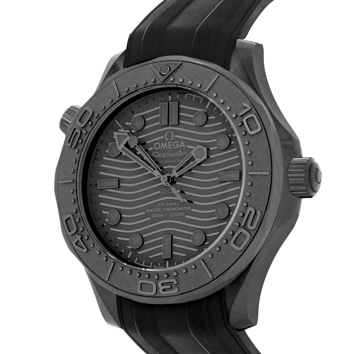 Seamaster Diver 300M 21092442001003 Black Ceramic, Rubber Strap