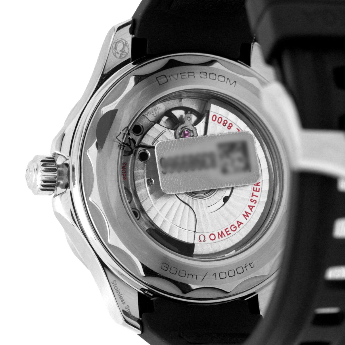 Seamaster Diver 300M 21032422001001 Black Dial, Rubber Strap