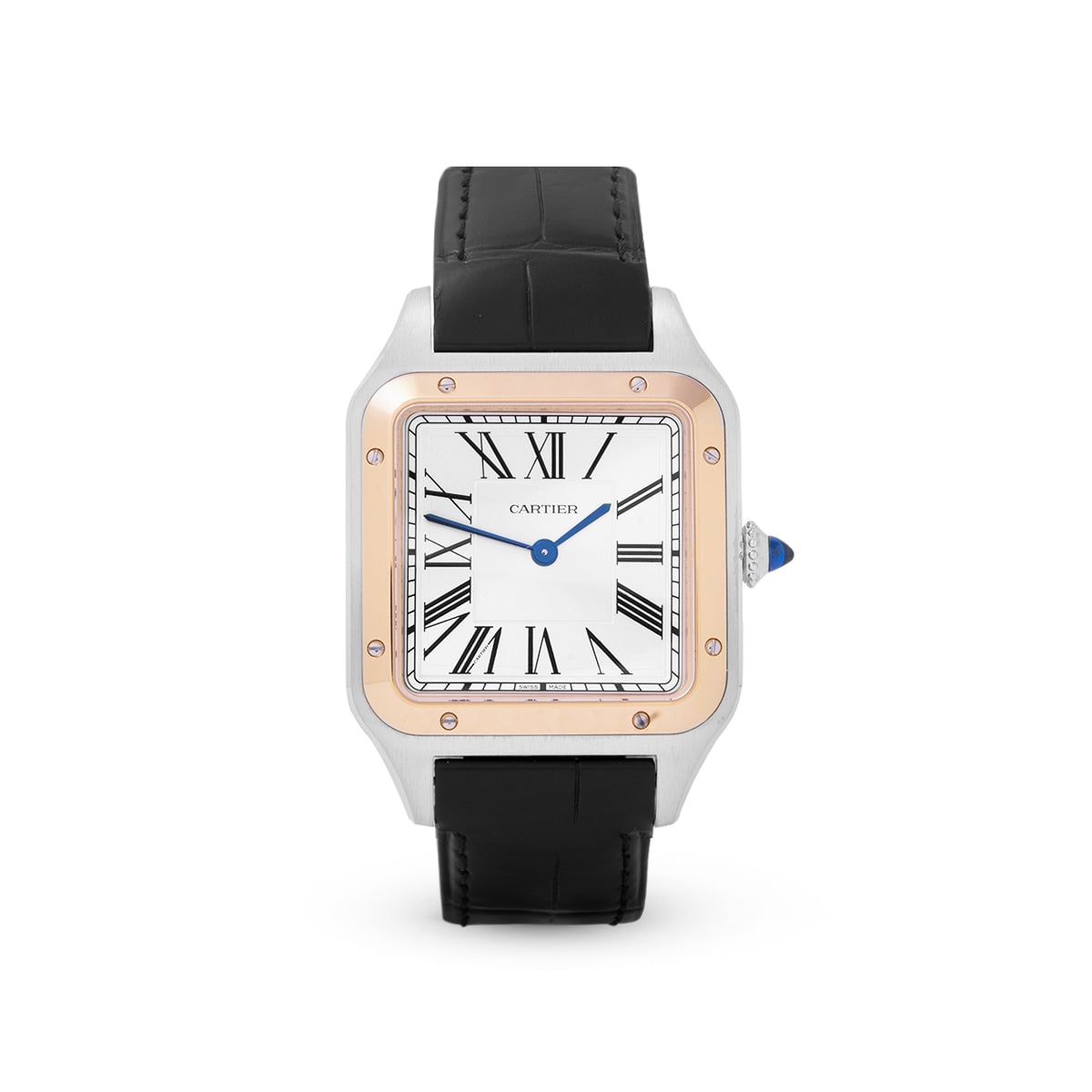 Santos-Dumont Large W2SA0037 Silver-Cartier