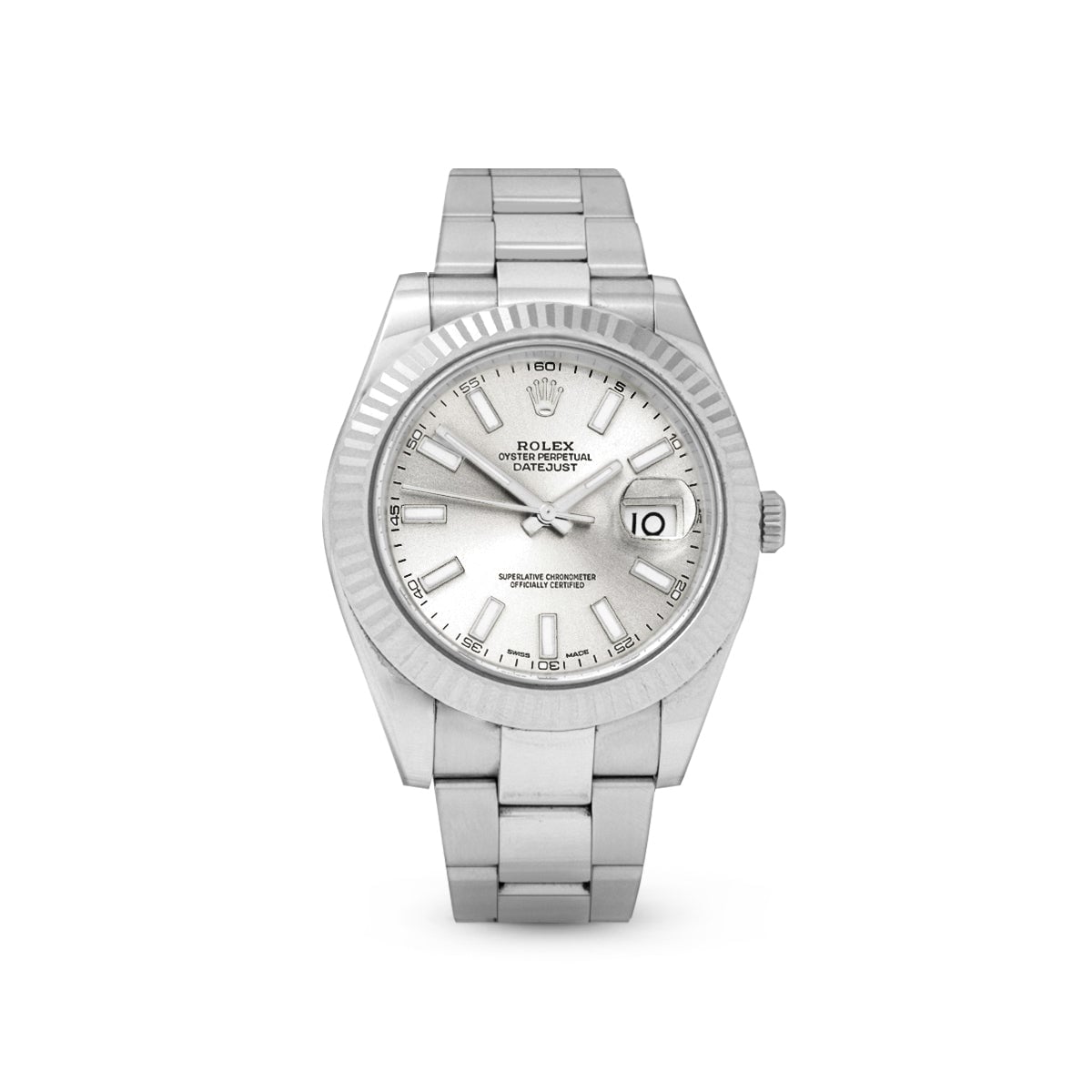 Datejust 41 116334 Silver Index Oyster-Rolex
