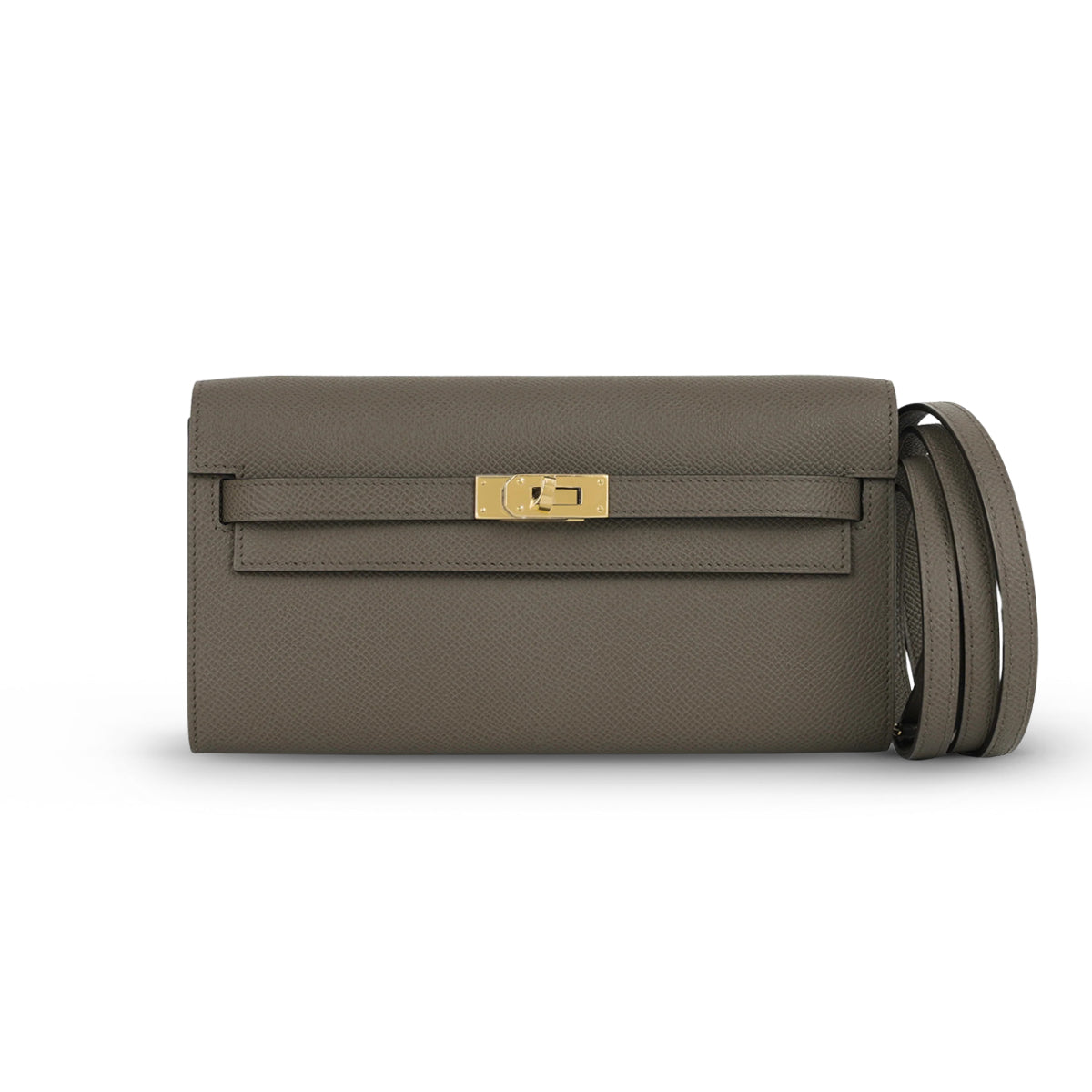 Kelly to Go Epsom Gris Etain GHW K-Hermès