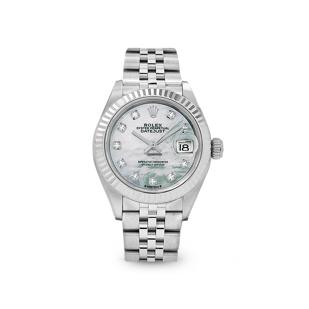 Lady Datejust 28 279174NG White MOP Jubilee-Rolex