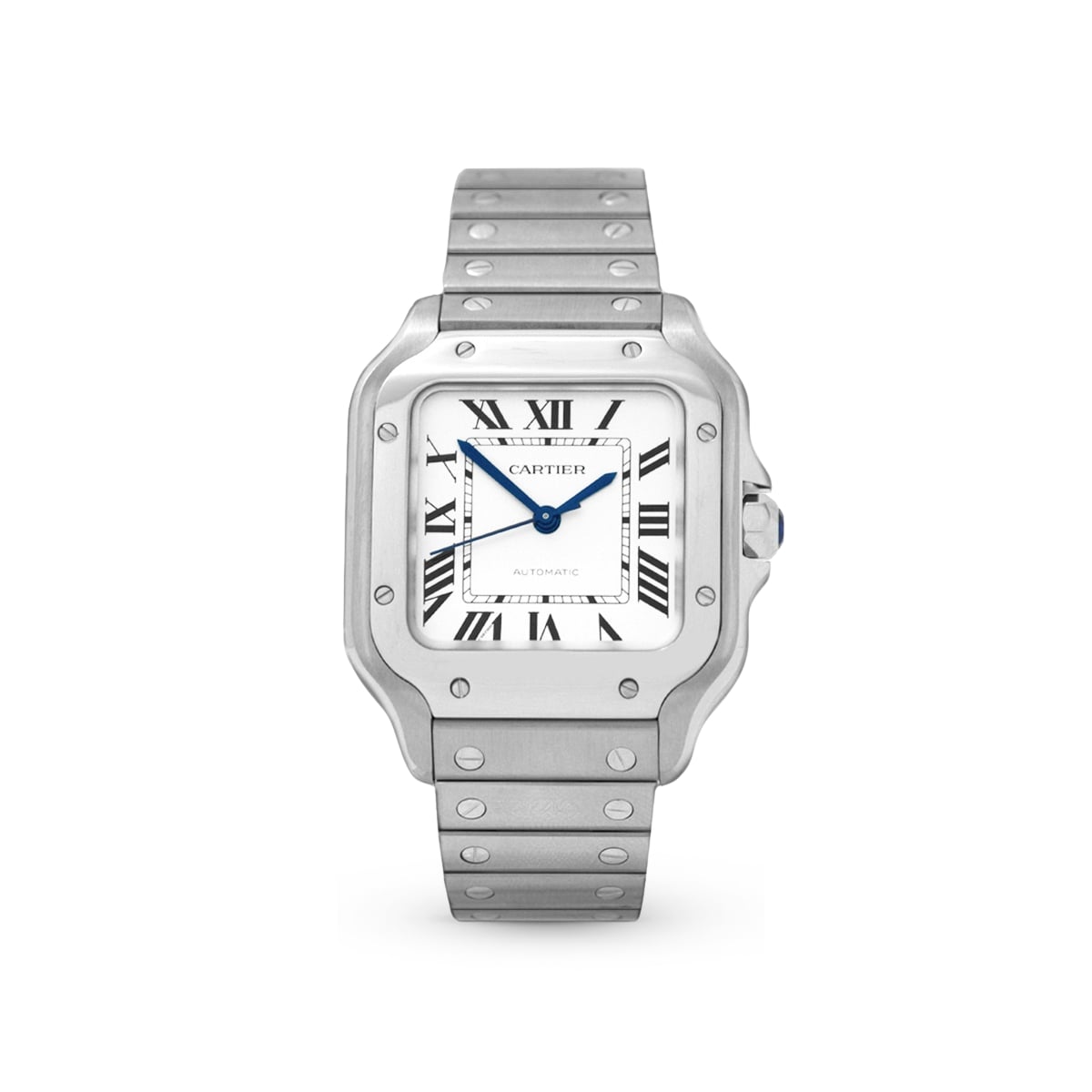 Santos Medium WSSA0029 Silver-Cartier