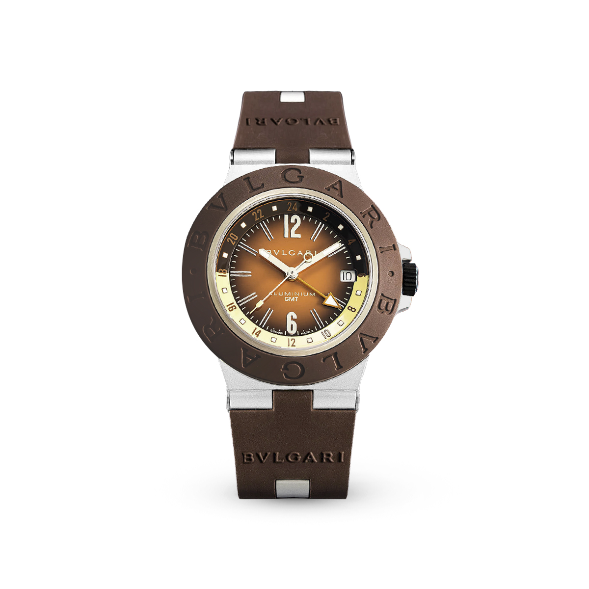 BVLGARI ALUMINIUM X FENDER 104117 Brown-Bulgari