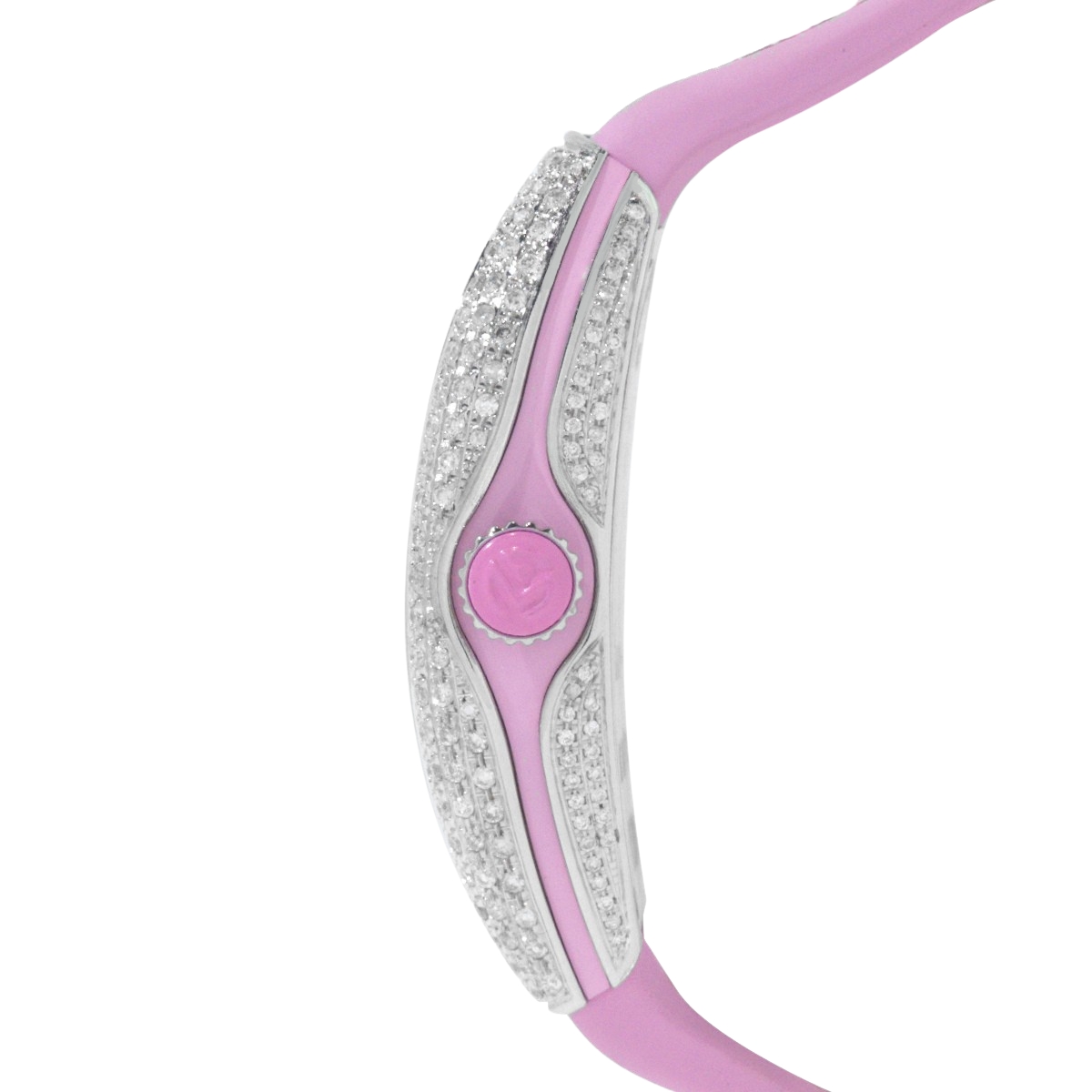 Vanguard V 32 QZ AC.RS (BLC.BLC RS) (White Dial, Pink Numbers, Medium Aftersetting)