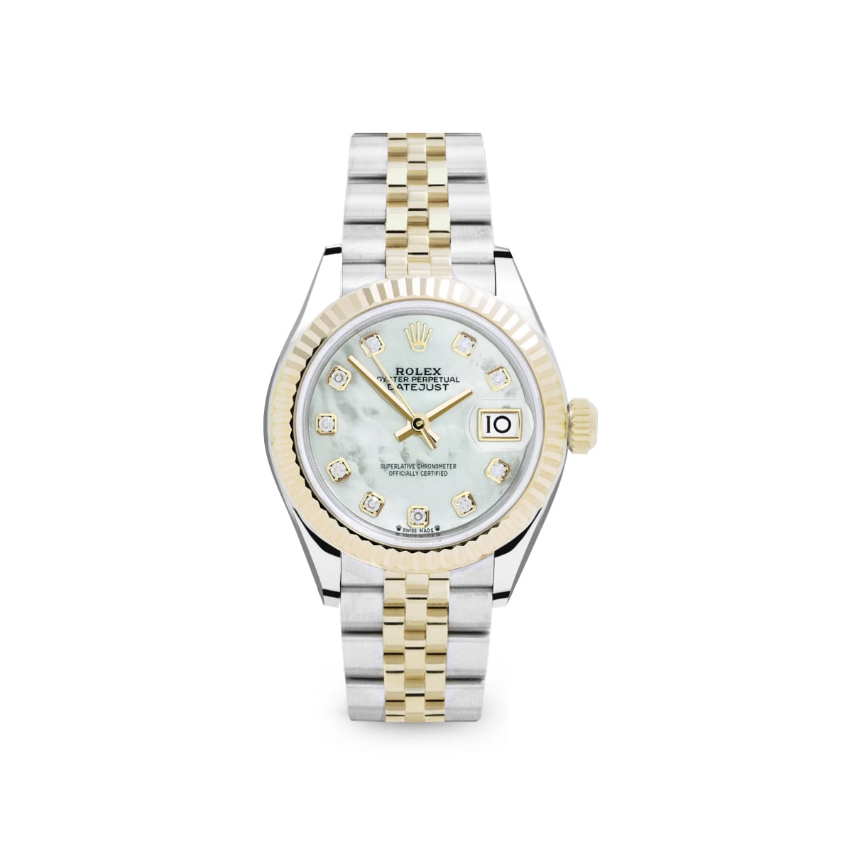 Lady Datejust 28 279173NG White MOP Jubilee-Rolex