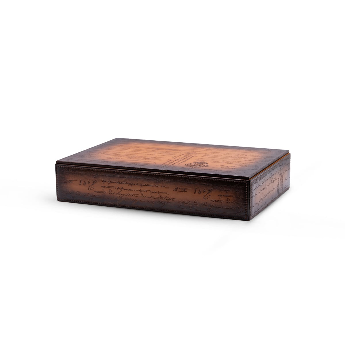 Watch Tray - Parchment Patina Light Tan-Bosphorus
