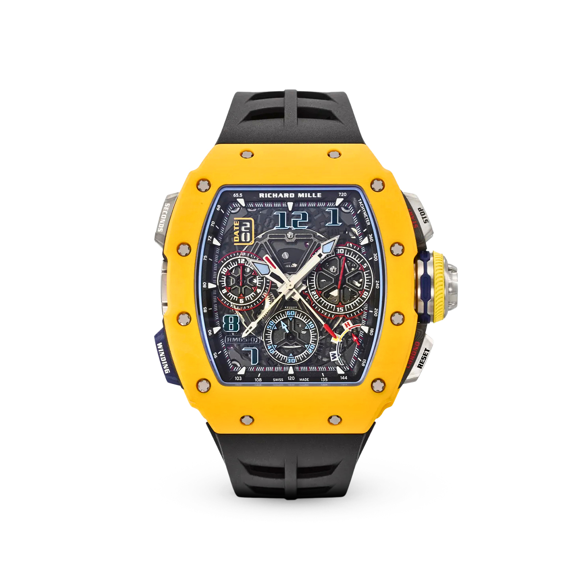 Jam Tangan Richard Mille RM65-01 Yellow Original di Luxehouze