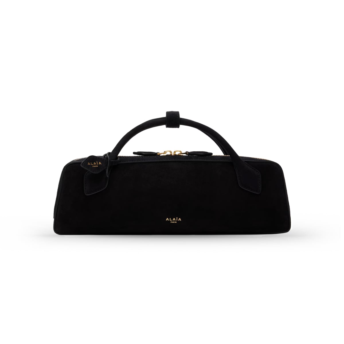 Le Teckel Clutch Suede Black