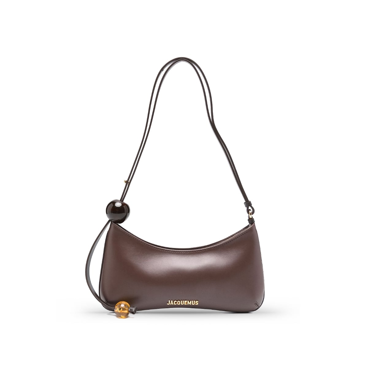 The Bisou Perle Shoulder Bag Medium Brown