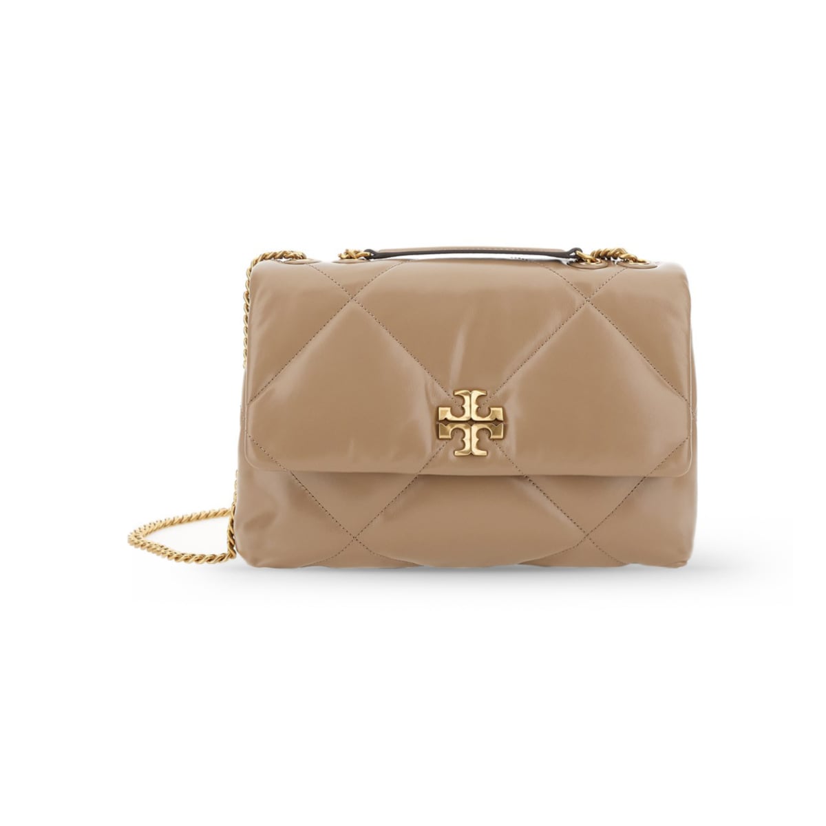Kira Diamond Convertible Bag Taupe Oak GHW