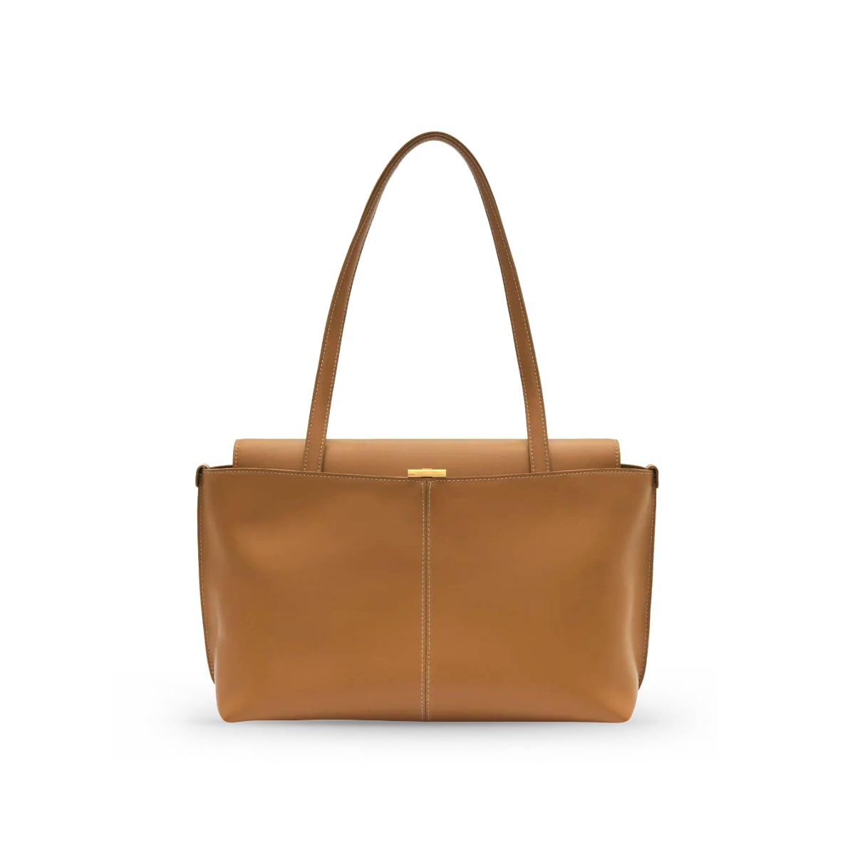 Panier Flap Shoulder Bag Tan Brown