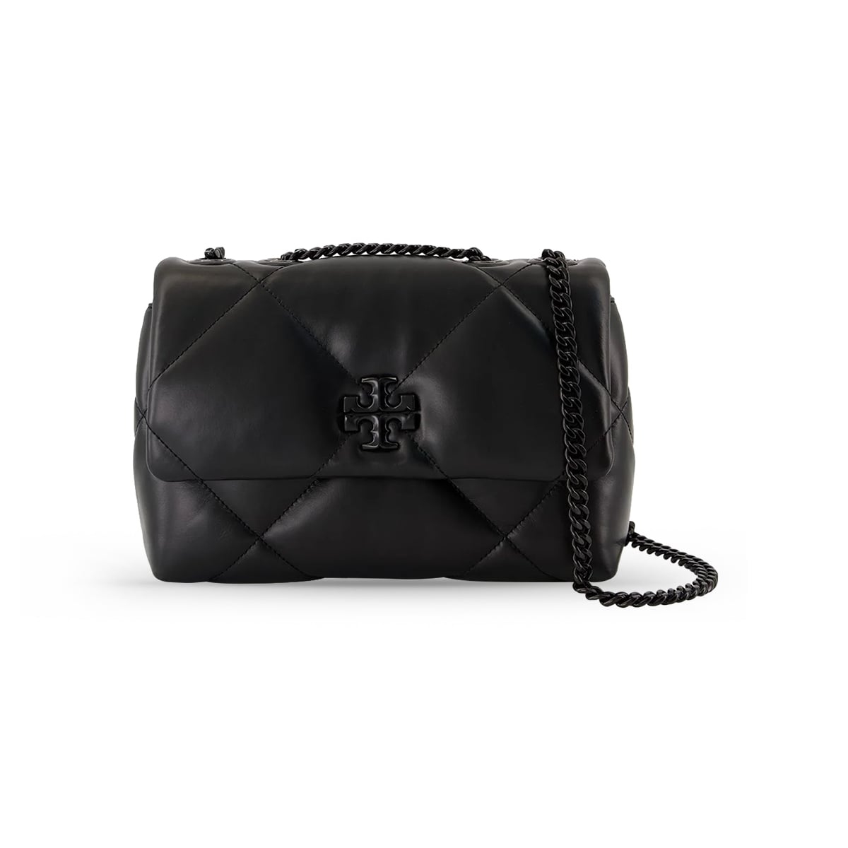 Kira Diamond Leather Bag All Black