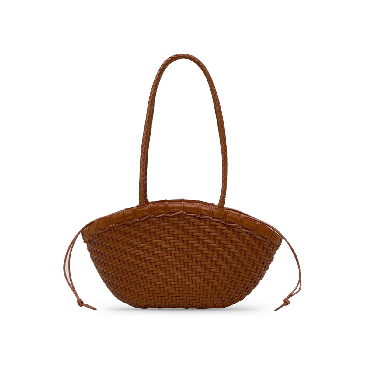 Twig Basket Shoulder Bag Dried Tan