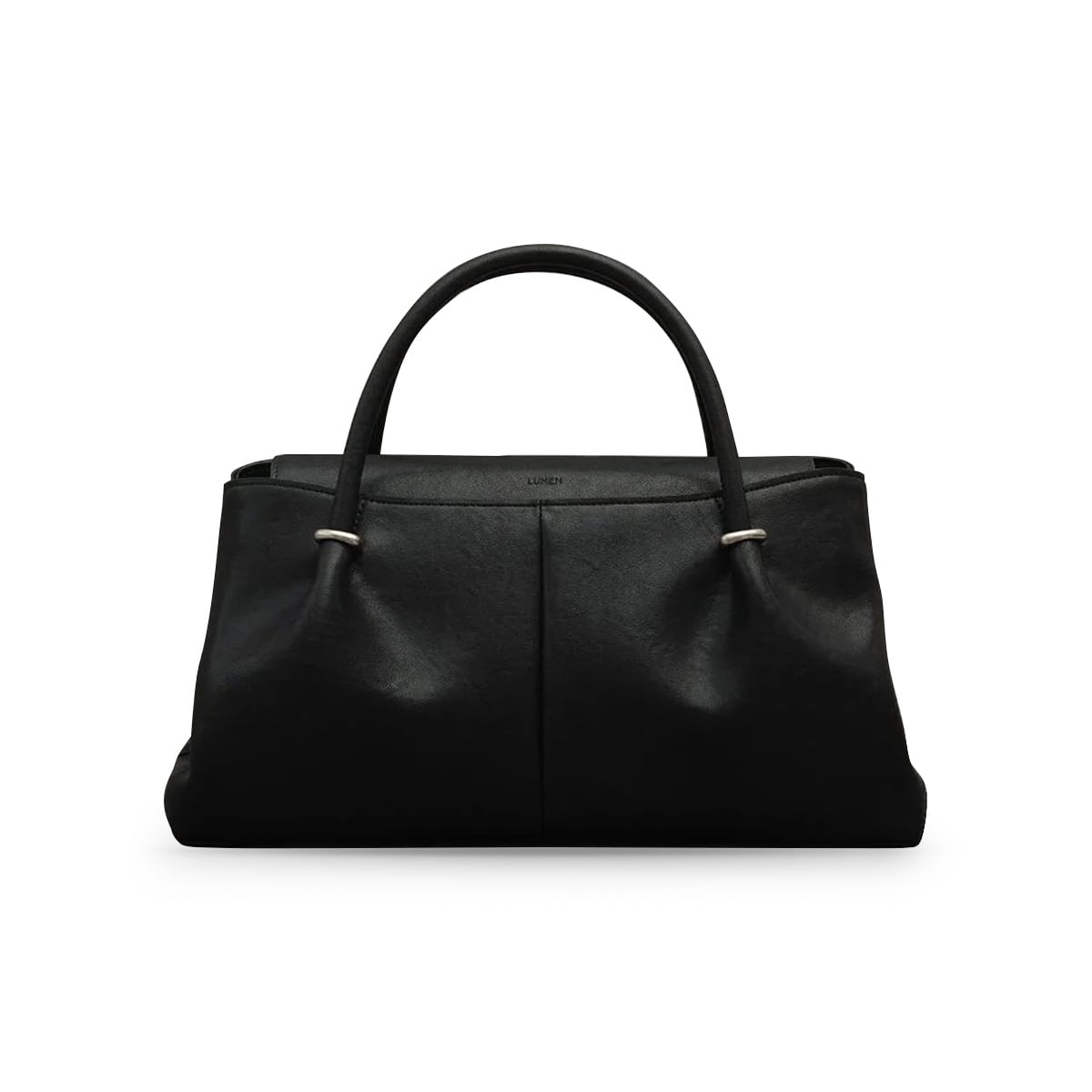 Anneau Flap Tote Bag Soft Black