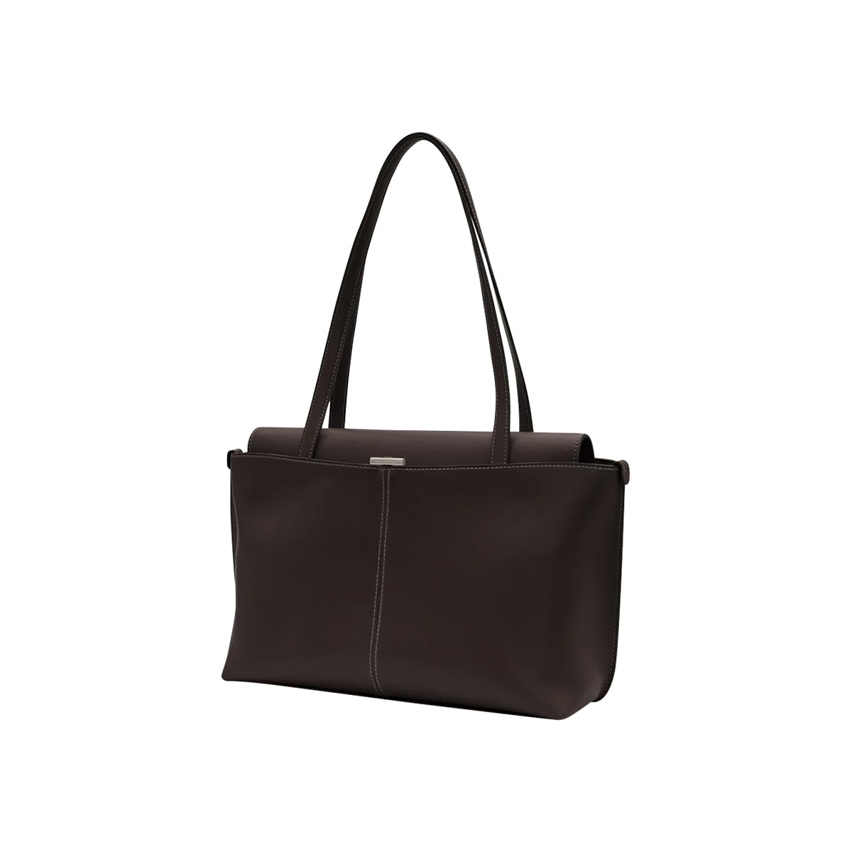 Panier Flap Shoulder Bag Organ Brown