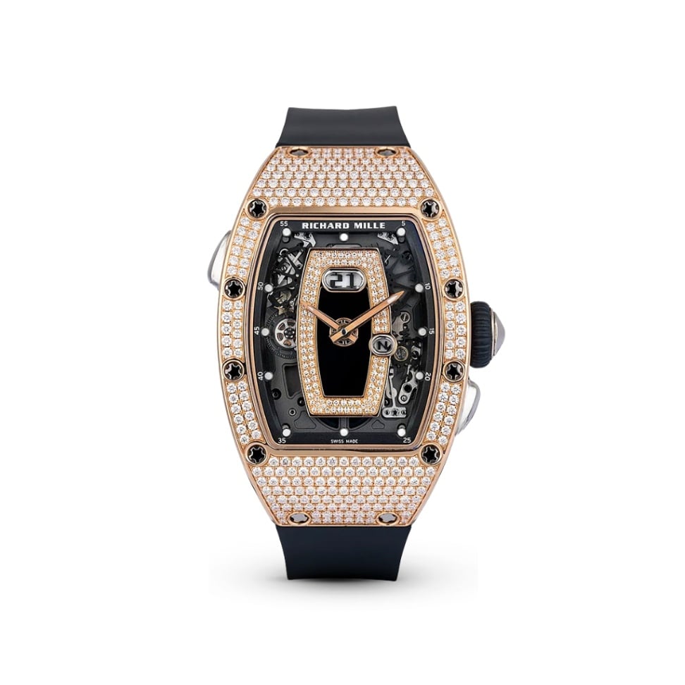 RM037 RG Black Dial Full Diamonds-Richard Mille