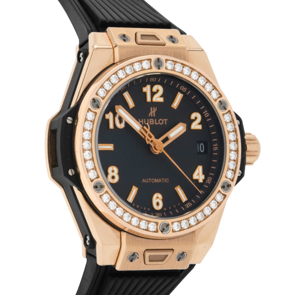 Big Bang One Click King Gold Diamonds 39 465.OX.1180.RX.1204 Black