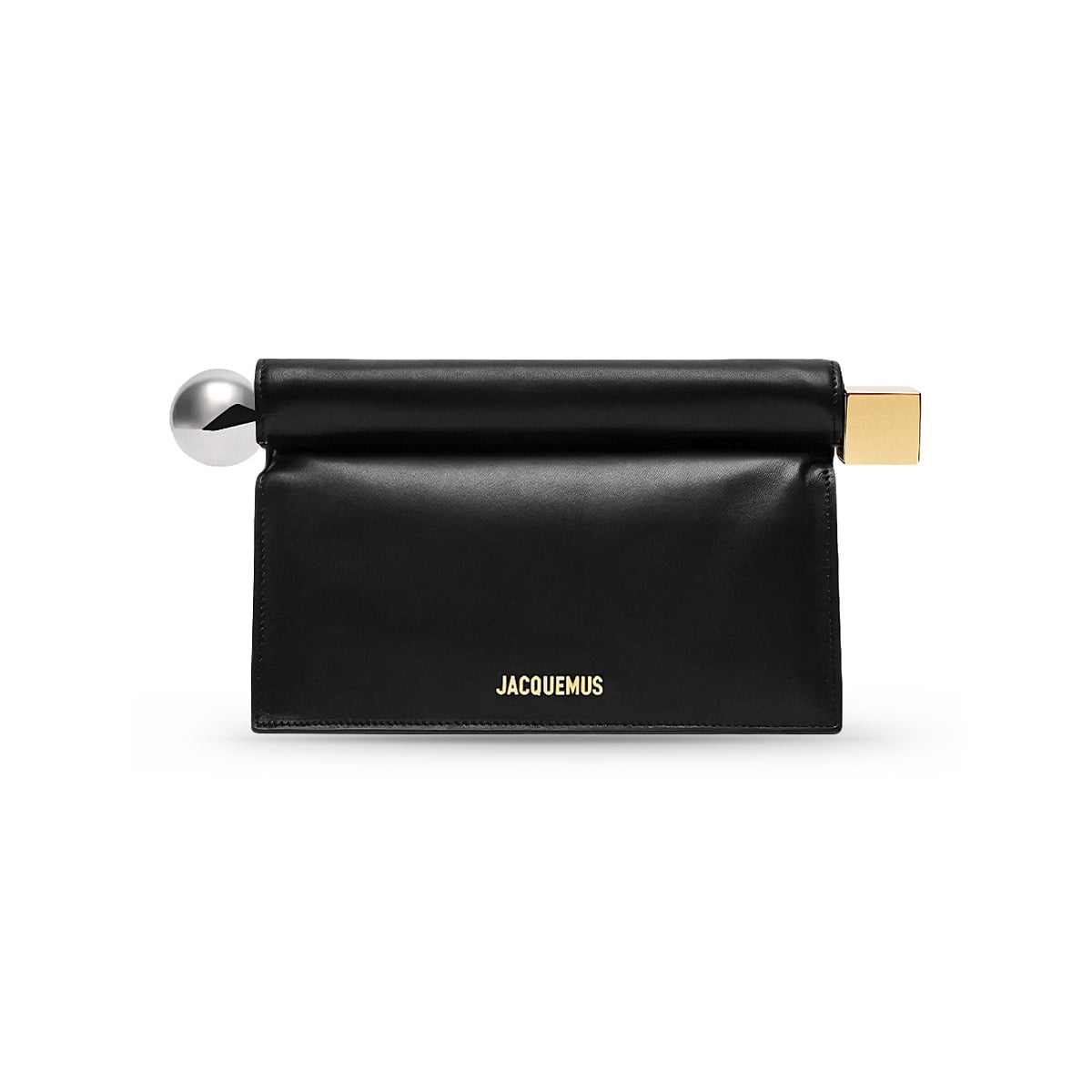The Rond Carré Clutch Black GHW