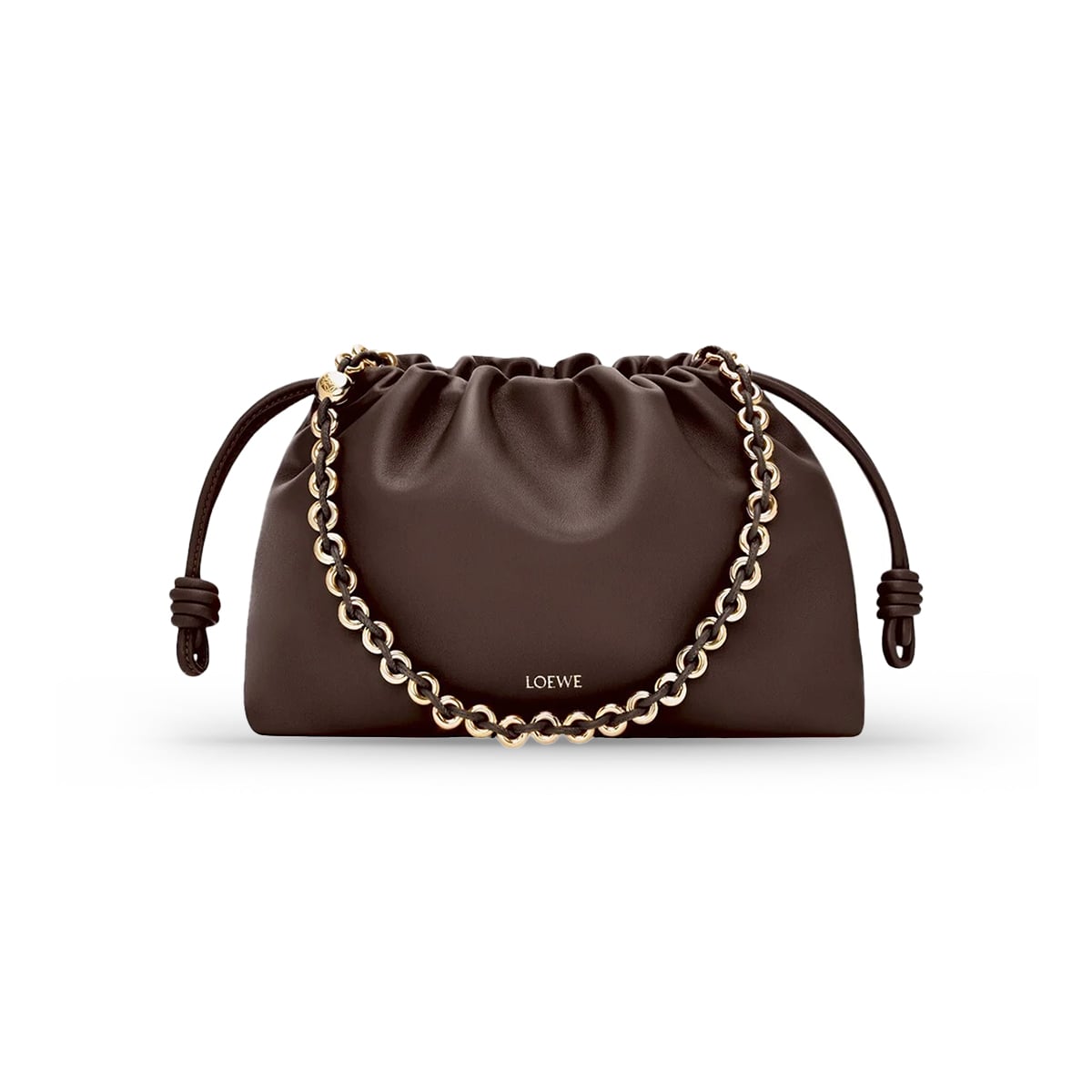 Medium Flamenco Purse Lambskin Dark Chestnut