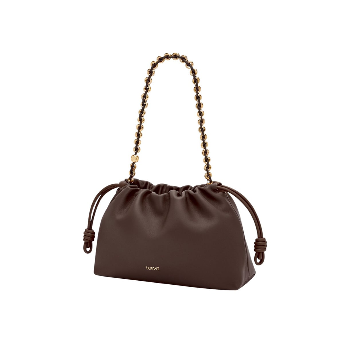 Medium Flamenco Purse Lambskin Dark Chestnut