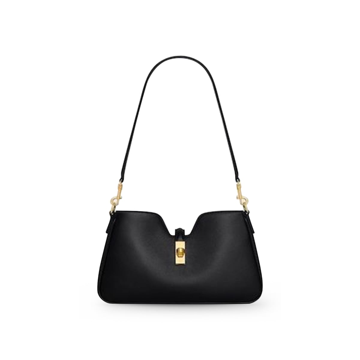 Camille 16 Shoulder Bag Calfskin Leather Black GHW