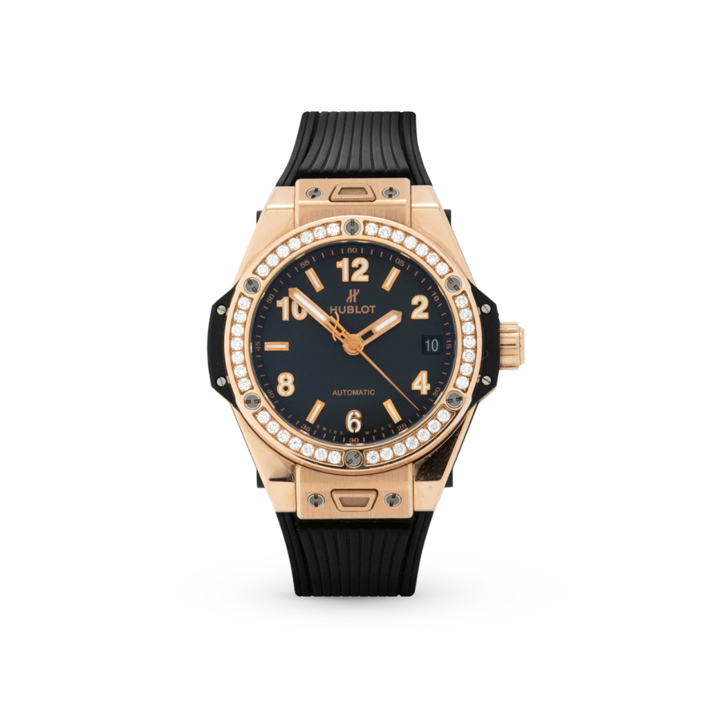 Big Bang One Click King Gold Diamonds 39 465.OX.1180.RX.1204 Black