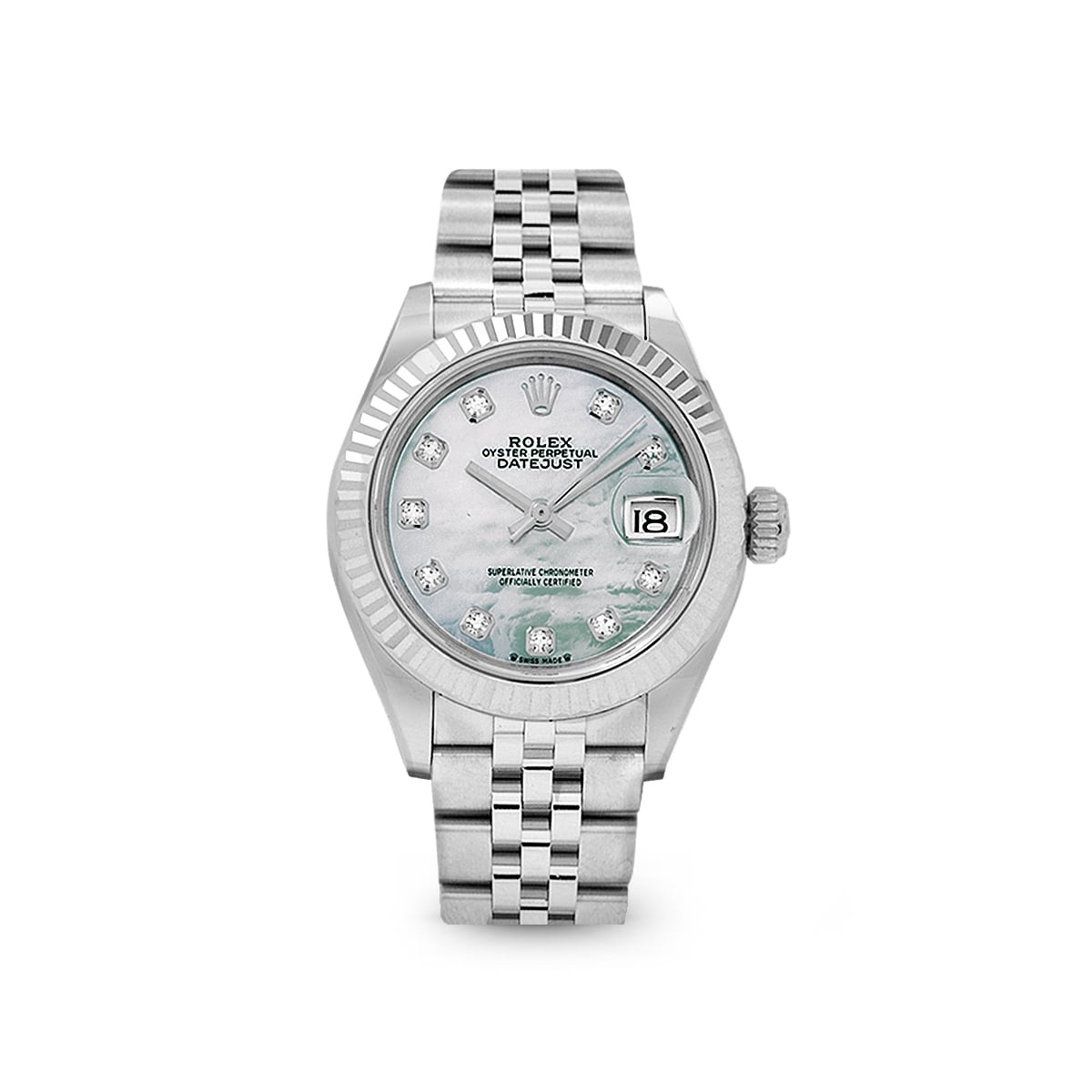 Lady Datejust 28 279174NG White Mother of Pearl Jubilee
